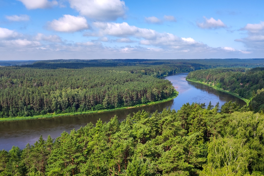 Do Finlandii Samochodem - rzeka Niemen